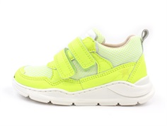 Bisgaard sneaker neon yellow med velcro